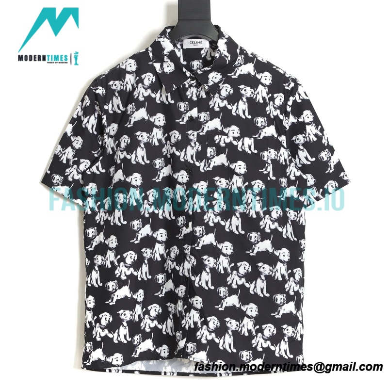 Celine - 22ss Ski Limited Puppy Shirt Short Sleeve
